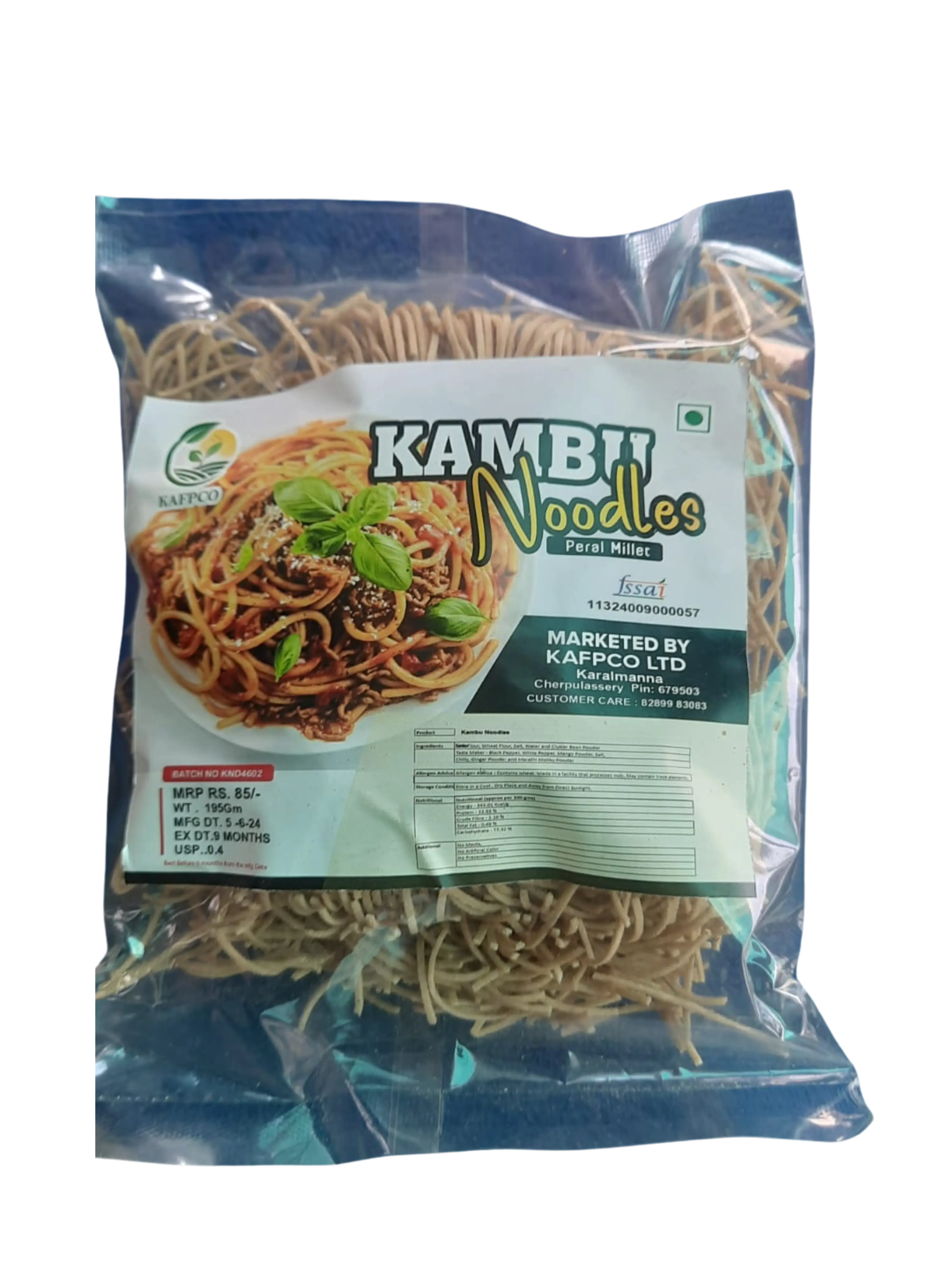 Pearl millet noodles